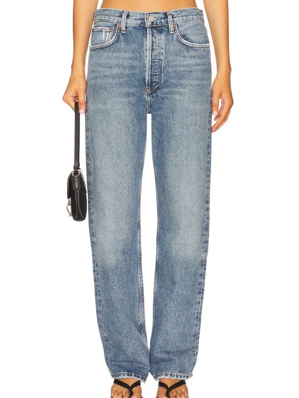 AGOLDE Women’s Fran Low Slung Easy Straight Jeans Size 31